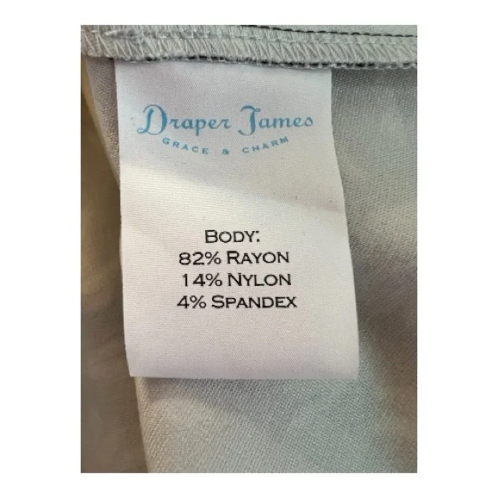 EUC Draper James navy & light blue floral a-line dress – size M - Picture 7 of 8